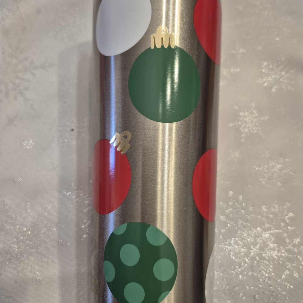 kate spade Festive Ornament Tumbler - Silver, Red, Green, White